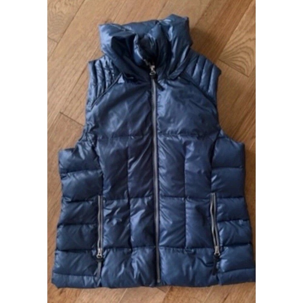 Marc New York Down Puffer Vest Men’s Large Navy Blue Full Zip Lightweight